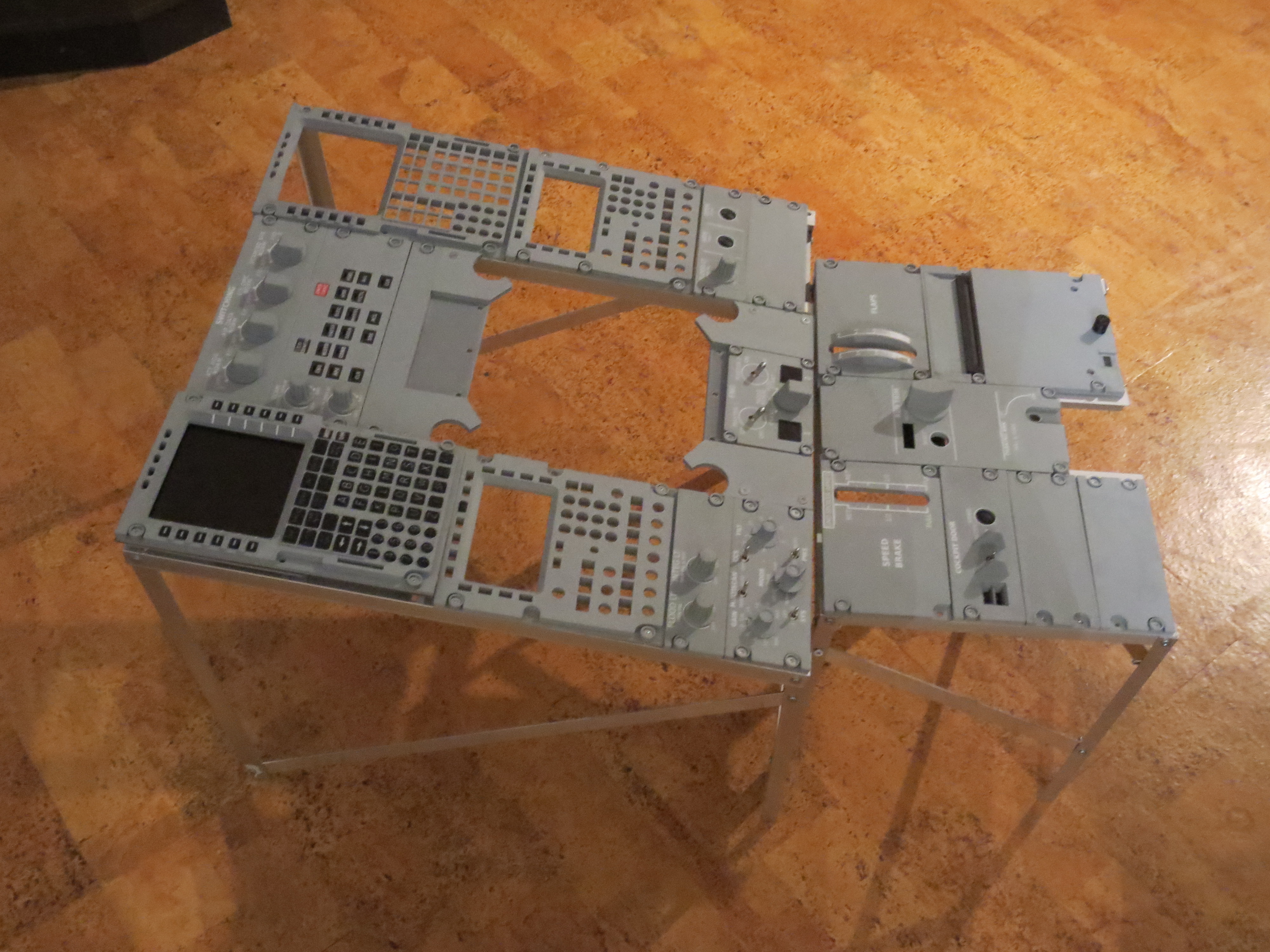 Panels which are mounted on an aluminum frame